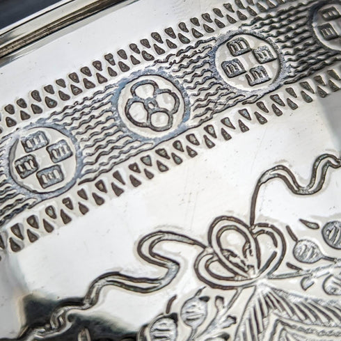 英國復古鍍銀餅乾桶